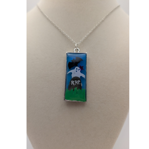 Spooky Vibes Graveyard Necklace