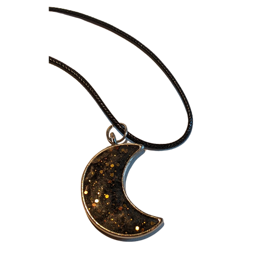 October Colors Necklace - Black and Gold
