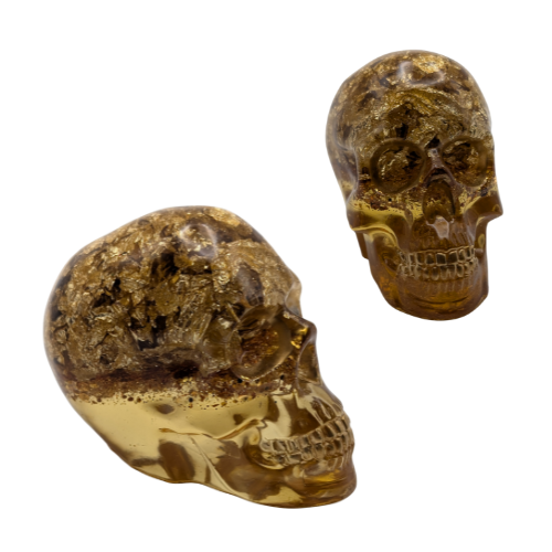 Gold Foil Skull - Medium