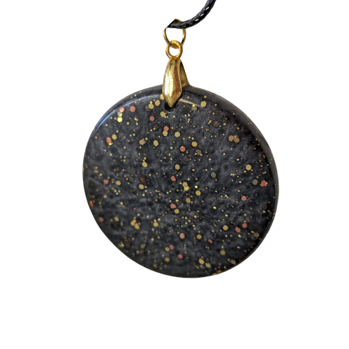 October Colors Necklace - Black and Gold