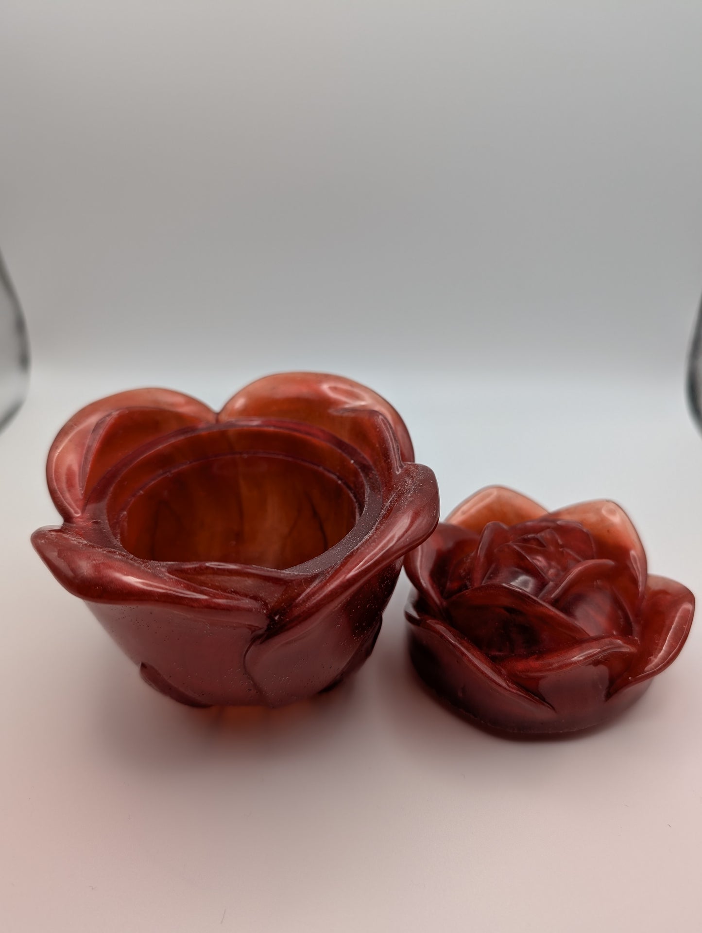 Rose Box with Lid - Experimenting with Color
