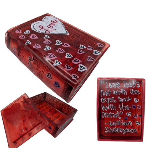 Love Letters Book Box with Lid