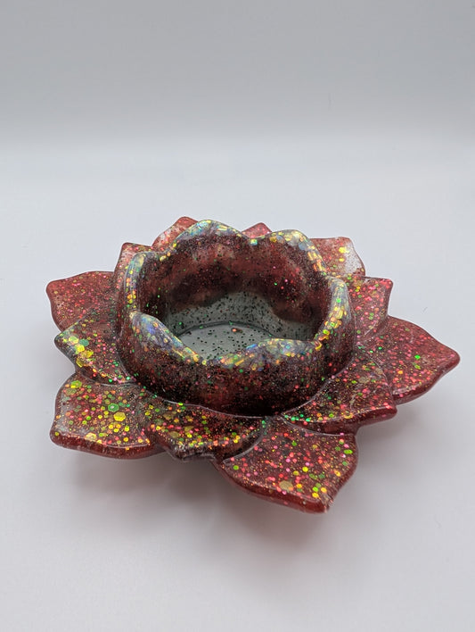 Holiday Cheer Flower Candle Holder