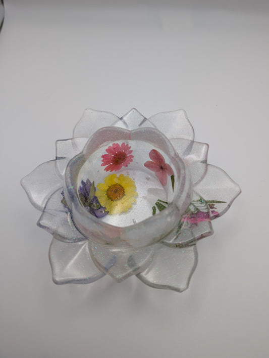 Spring Has Sprung Flower Candle Holder
