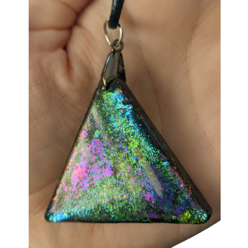 Multicolor Triangle Necklace