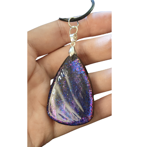 Purple Teardrop Necklace