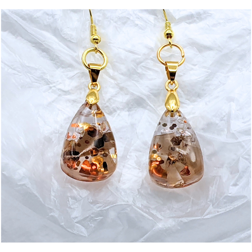 Fire Glass Earrings