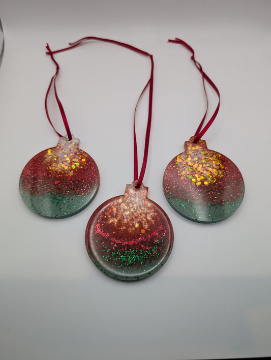 Christmas Colors Ornament Set