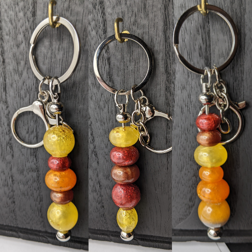 Fall Beads Keychain